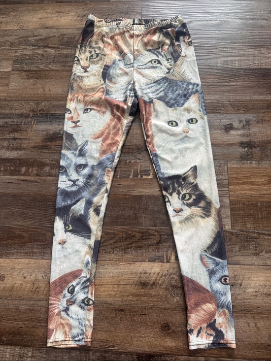 Other - Cat Print Kids/Adult Leggings in Multicolor